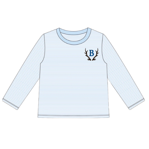 Fall Long Sleeve Striped Toddler Tee