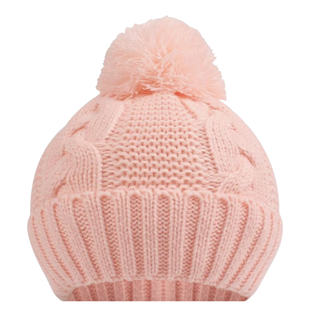 Cable Knit Pom Hat