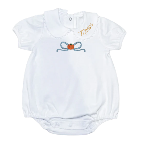 Fall Short Sleeve Ric Rac Collar Bubble