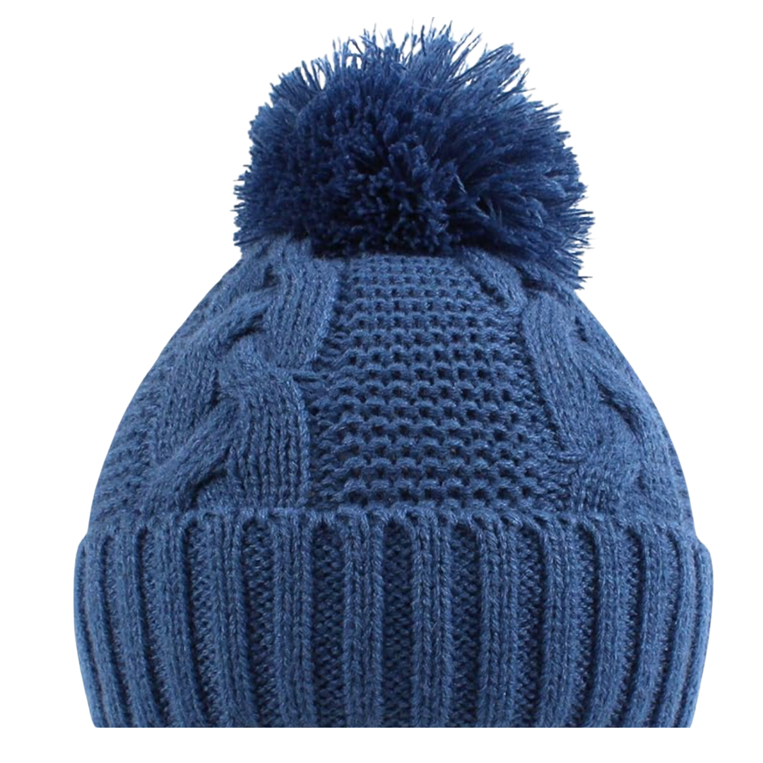 Cable Knit Pom Hat