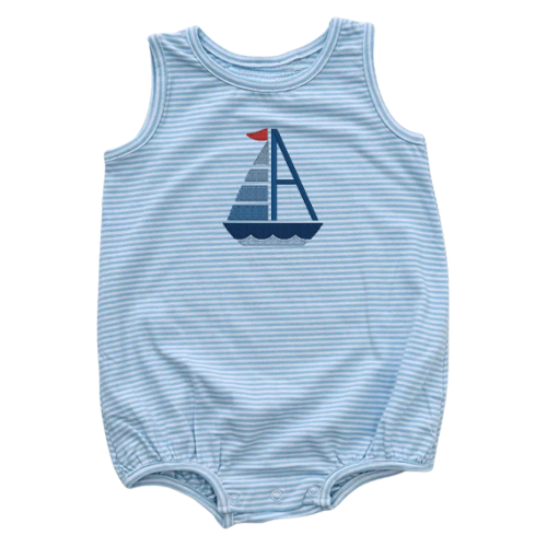 Summer Knit Striped Tank Bubble
