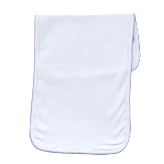 Picot Trim Burp Cloth