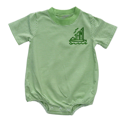 Summer Knit Striped Short Sleeve Tshirt Bubble