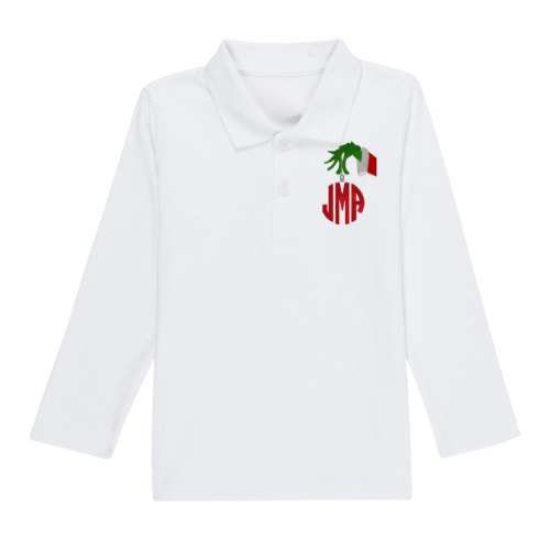Christmas Long Sleeve Polo