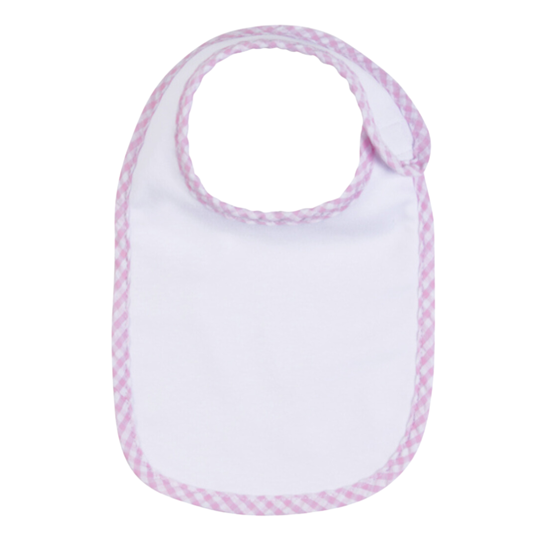 Gingham Trim Bib