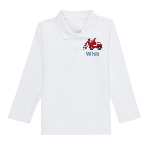 Valentine's Long Sleeve Polo