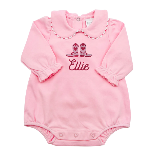 Valentine's Long Sleeve Ric Rac Collar Bubble