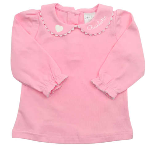 Valentine's Ric Rac Collared Shirt