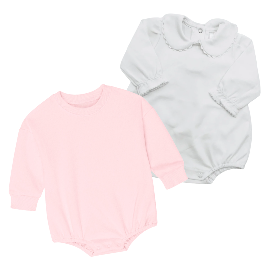 Girl Long Sleeve Bubble Bundle- 6 Months