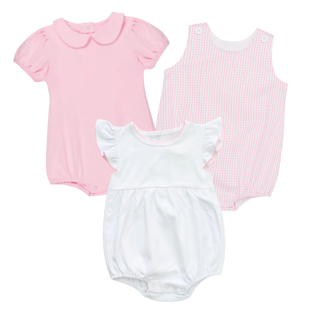 Short Sleeve Pink Baby Bundle- 6 Months