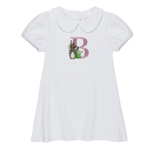 Easter Short Sleeve Peter Pan Collar Dress