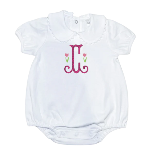 Easter Short Sleeve Ric Rac Collar Bubble