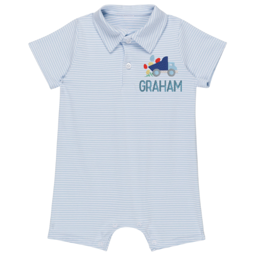 Easter Short Sleeve Polo Romper