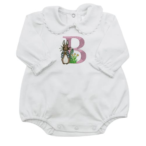 Easter Long Sleeve Ric Rac Collar Bubble