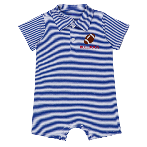 Fall Short Sleeve Polo Romper