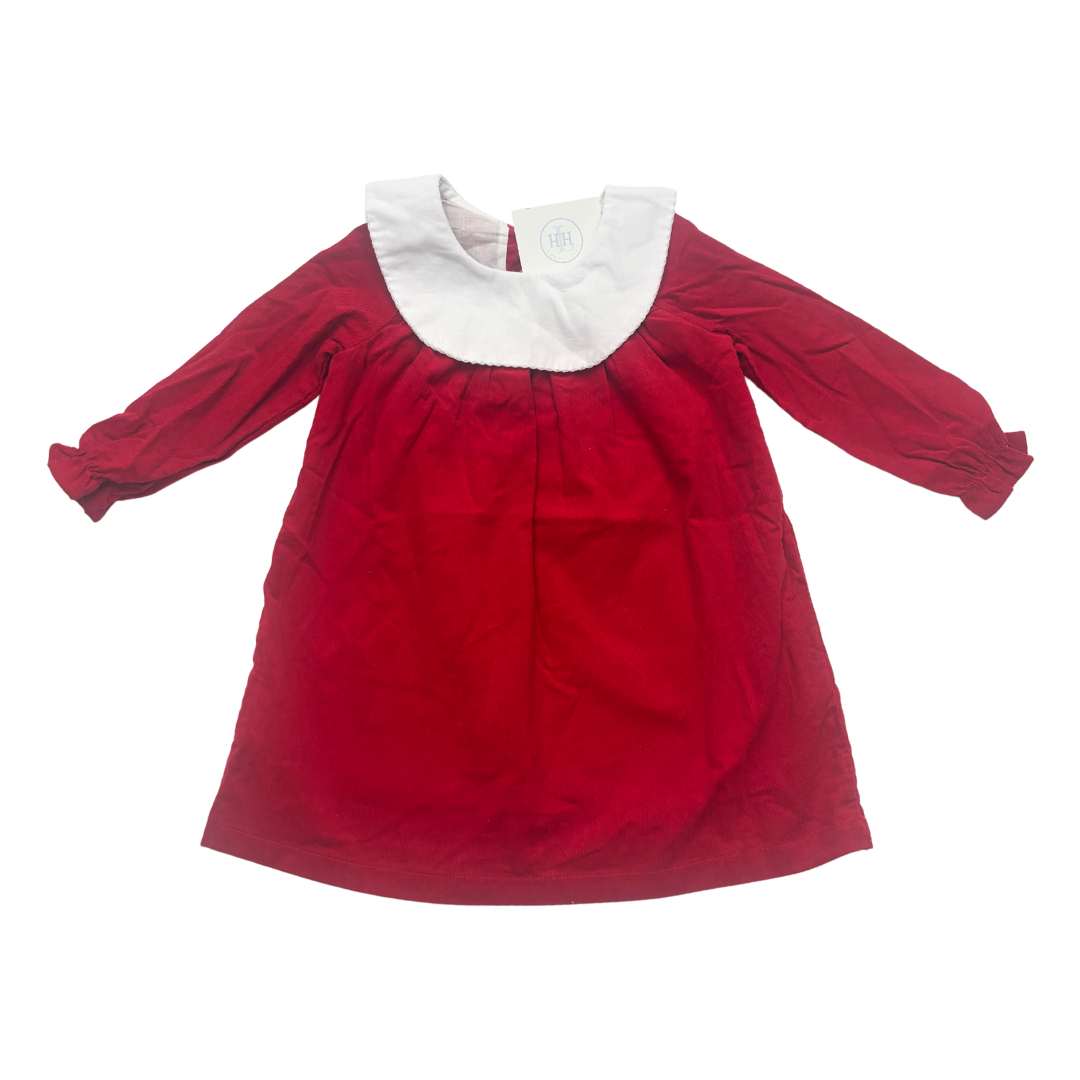 Christmas Long Sleeve Corduroy Dress