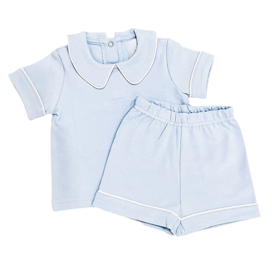 2 Piece Piped Collar Set