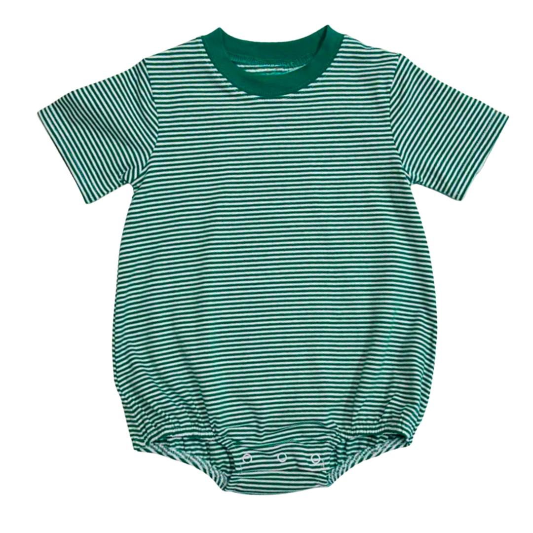 Golf Knit Striped Short Sleeve Tshirt Bubble