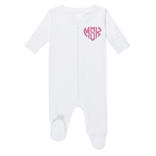 Valentine's Infant Footie Pajamas